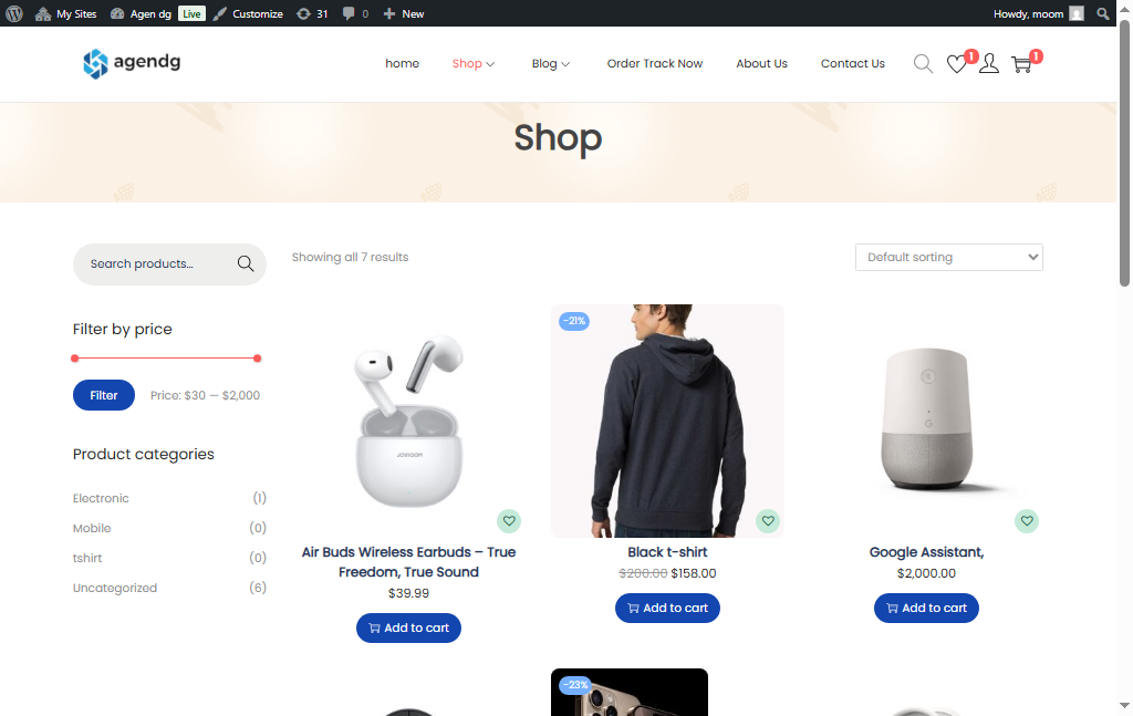 Project Screenshot 4 of the subscription management portal