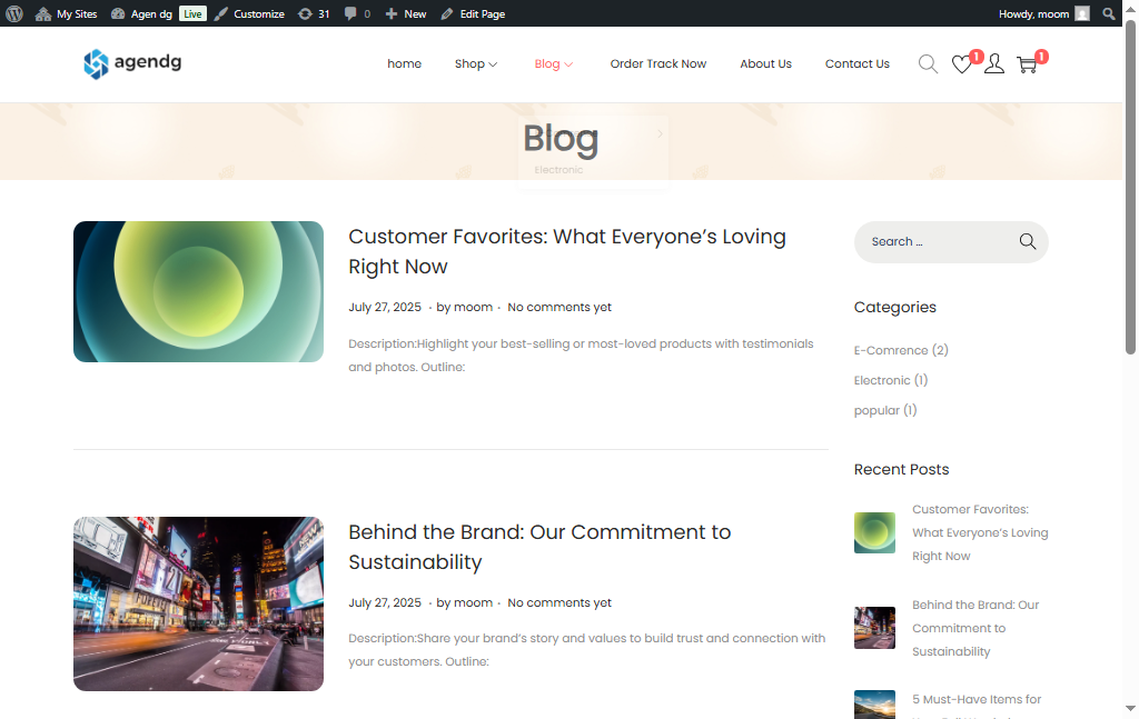 Project Screenshot 5 of the mobile checkout page