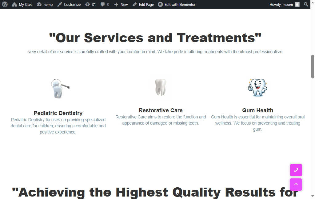 Project Screenshot 2 of the online booking form