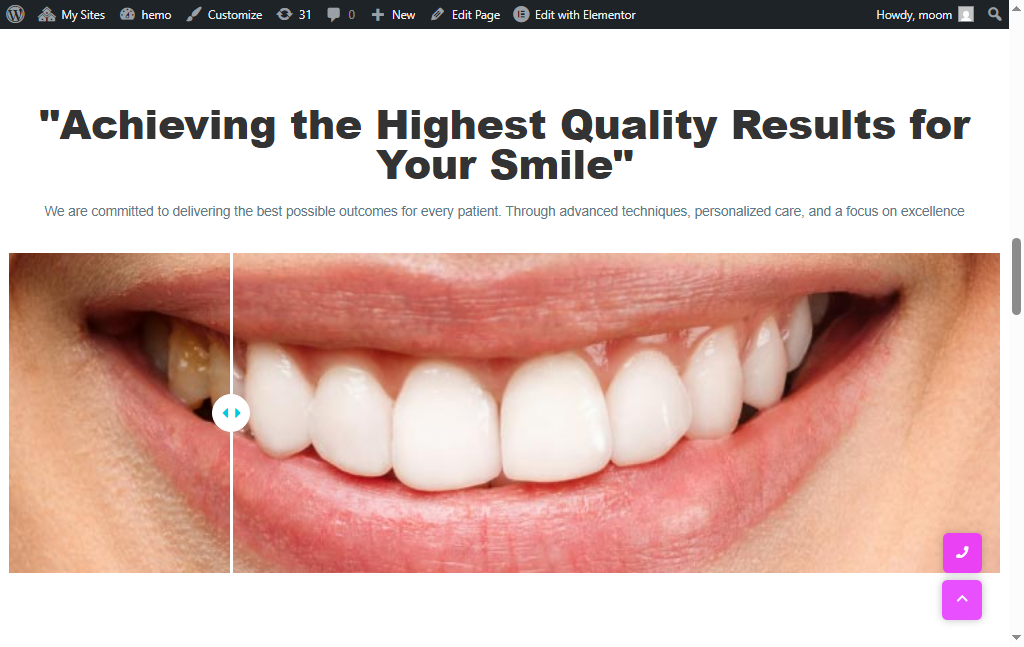 Project Screenshot 4 of the team members' profiles
