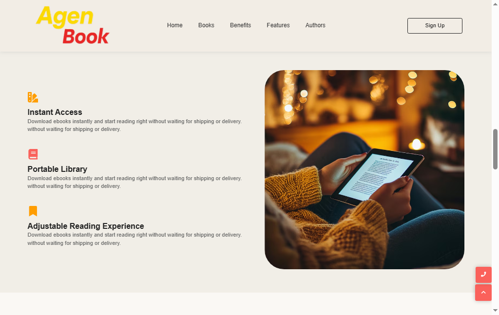 Project Screenshot 3 of a single book's detail page