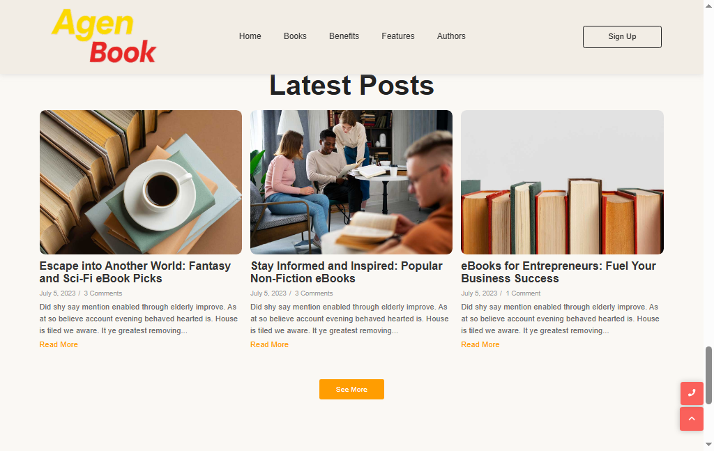 Project Screenshot 4 of the mobile interface